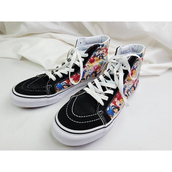 Vans Disney Princesses Size 9.5 Womens Or 8 Mens Hi Lace Black Fashion Sneakers - Picture 4 of 10